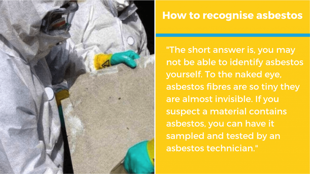 ways to recognise asbestos