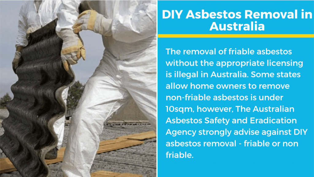 diy asbestos removal australia regulations