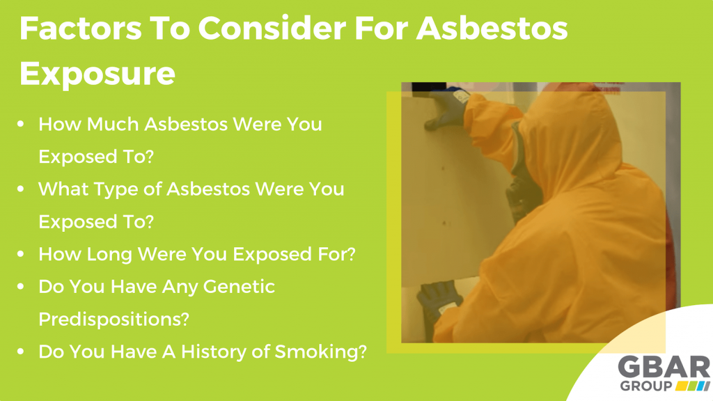persons most at risk of asbestos exposure